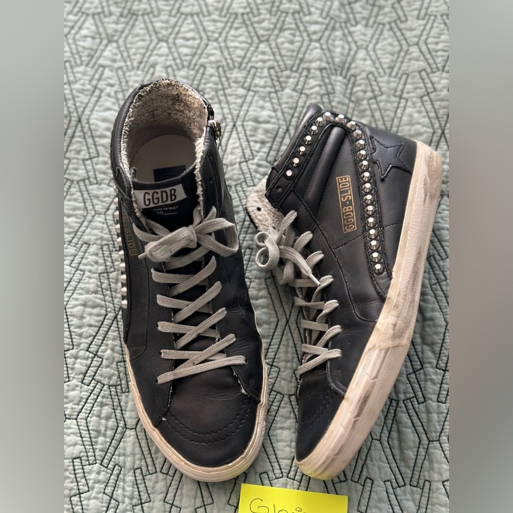 Golden goose studded slides size 41